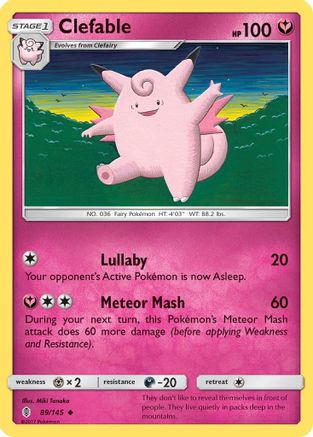 Clefable (89) Reverse Holofoil - Guardians Rising