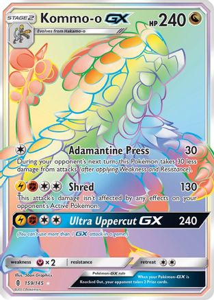 Kommo-o GX (Secret) (159) Holofoil - Guardians Rising