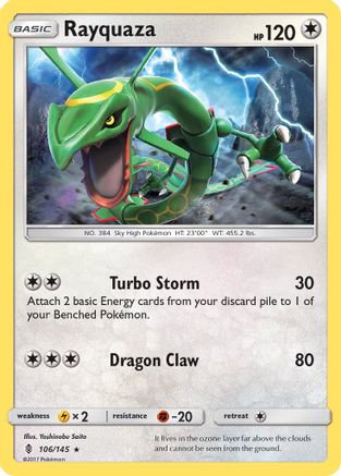 Rayquaza (106) Reverse Holofoil - Guardians Rising