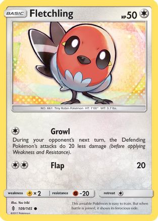 Fletchling (109) Reverse Holofoil - Guardians Rising