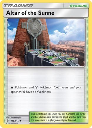 Altar of the Sunne (118) Reverse Holofoil - Guardians Rising