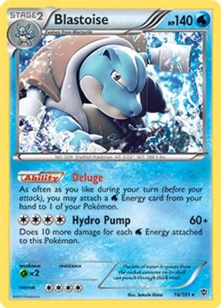 Blastoise - 16/101 (BW Plasma Blast) (16) - Deck Exclusives