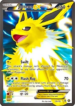 Jolteon EX (28a/83) (Alternate Art Promo) [XY: Generations] | Silver Goblin