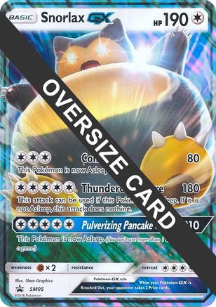 Snorlax GX (SM05) (Jumbo Card) [Sun & Moon: Black Star Promos] | Silver Goblin