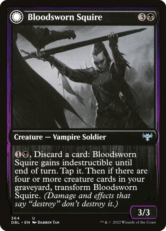 Bloodsworn Squire // Bloodsworn Knight [Innistrad: Double Feature] Foil