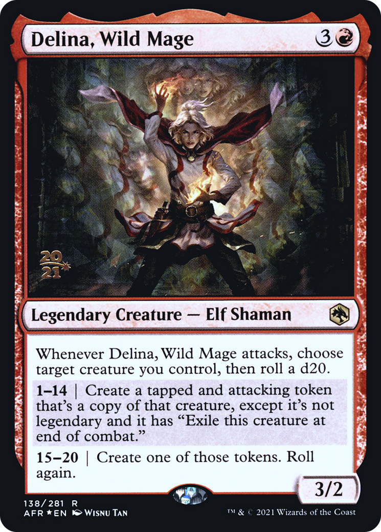 Delina, Wild Mage [Dungeons & Dragons: Adventures in the Forgotten Realms Prerelease Promos]