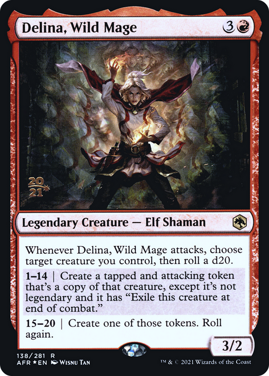 Delina, Wild Mage [Dungeons & Dragons: Adventures in the Forgotten Realms Prerelease Promos]