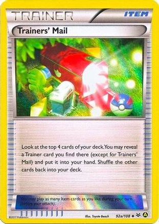 Trainers' Mail (92a/108) [Alternate Art Promos] | Silver Goblin