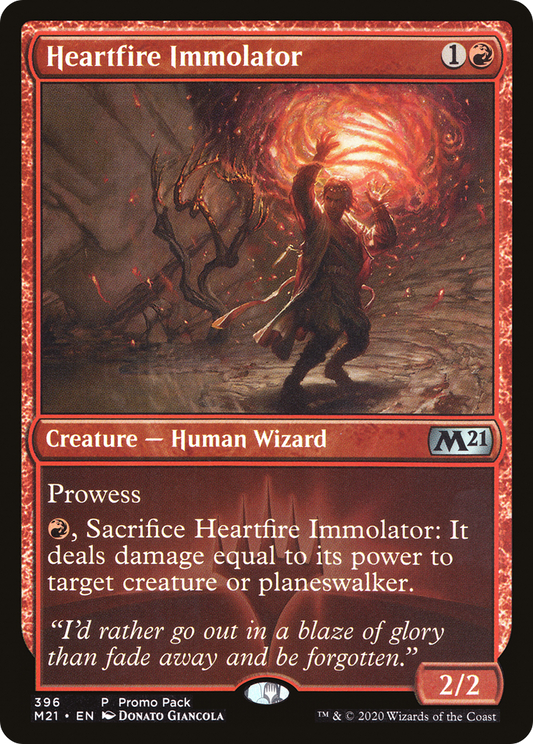 Heartfire Immolator (Promo Pack) [Core Set 2021 Promos] Foil