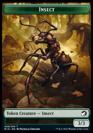 Insect Token [Innistrad: Midnight Hunt Tokens] | Silver Goblin