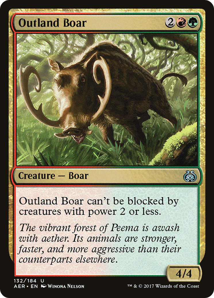 Outland Boar [Aether Revolt] Foil