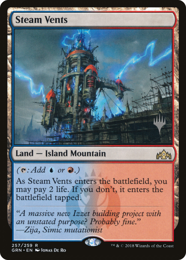 Steam Vents (Promo Pack) [Guilds of Ravnica Promos] Foil