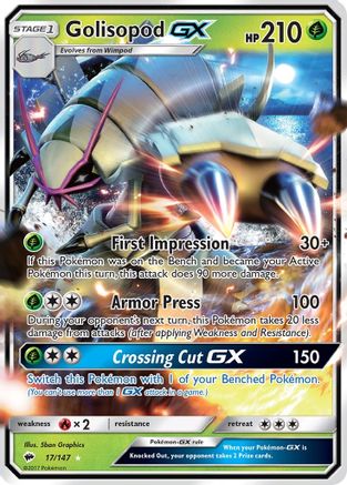 Golisopod GX (17) Holofoil - Burning Shadows