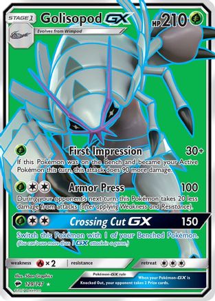 Golisopod GX (Full Art) (129) Holofoil - Burning Shadows