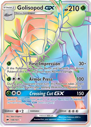 Golisopod GX (Secret) (148) Holofoil - Burning Shadows