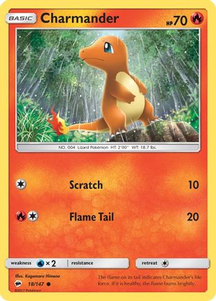 Charmander (18) Reverse Holofoil - Burning Shadows