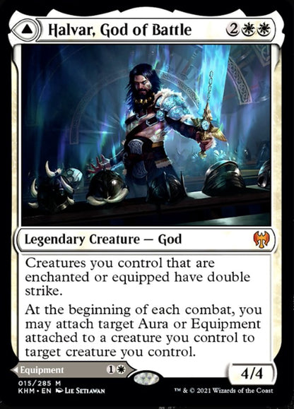 Halvar, God of Battle // Sword of the Realms [Kaldheim] Foil
