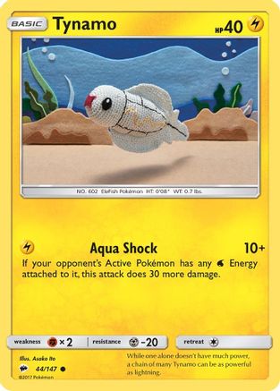 Tynamo (44/147) [Sun & Moon: Burning Shadows] Reverse Holofoil