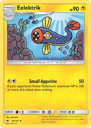 Eelektrik (45/147) [Sun & Moon: Burning Shadows] Reverse Holofoil