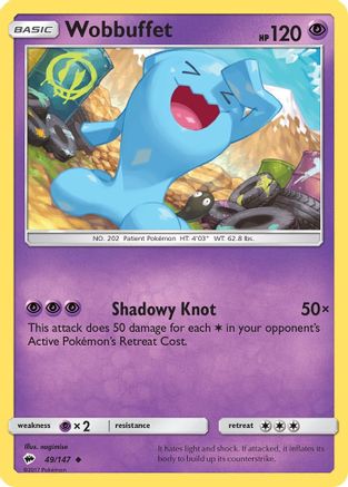Wobbuffet (49) Reverse Holofoil - Burning Shadows