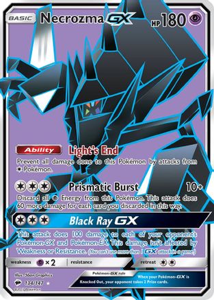 Necrozma GX (Full Art) (134) Holofoil - SM  Burning Shadows