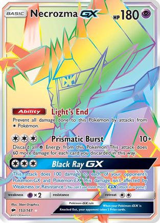 Necrozma GX (Secret) (153) Holofoil - SM  Burning Shadows