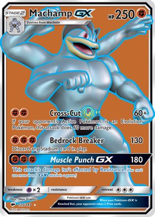 Machamp GX (Full Art) (135) Holofoil - SM  Burning Shadows