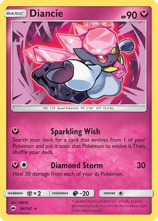 Diancie (94) Reverse Holofoil - Burning Shadows