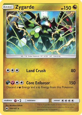 Zygarde (100/147) [Sun & Moon: Burning Shadows] | Silver Goblin