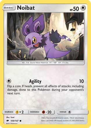 Noibat (109) Reverse Holofoil - Burning Shadows