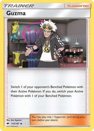 Guzma (115) Reverse Holofoil - Burning Shadows