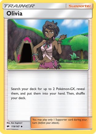 Olivia (119) Reverse Holofoil - Burning Shadows
