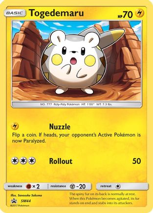 Togedemaru (SM44) [Sun & Moon: Black Star Promos] | Silver Goblin