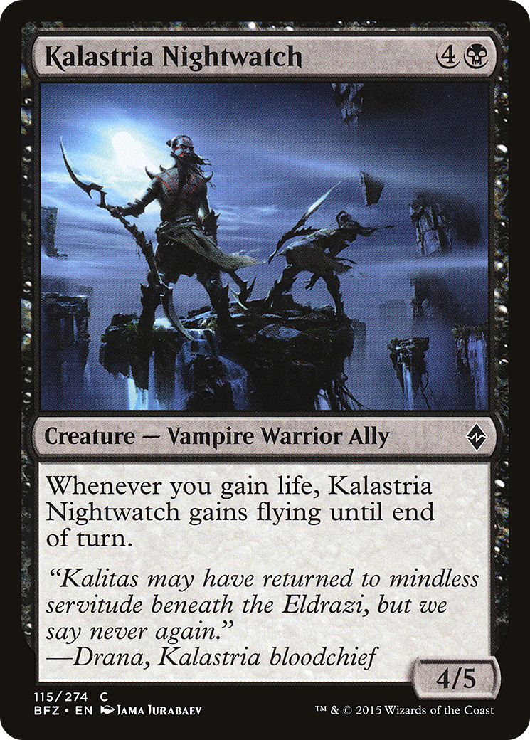 Kalastria Nightwatch [Battle for Zendikar] Foil