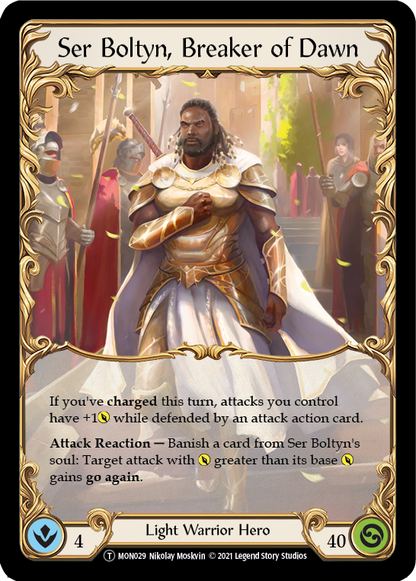 Boltyn // Ser Boltyn, Breaker of Dawn (MON030) Unlimited Edition  - Monarch