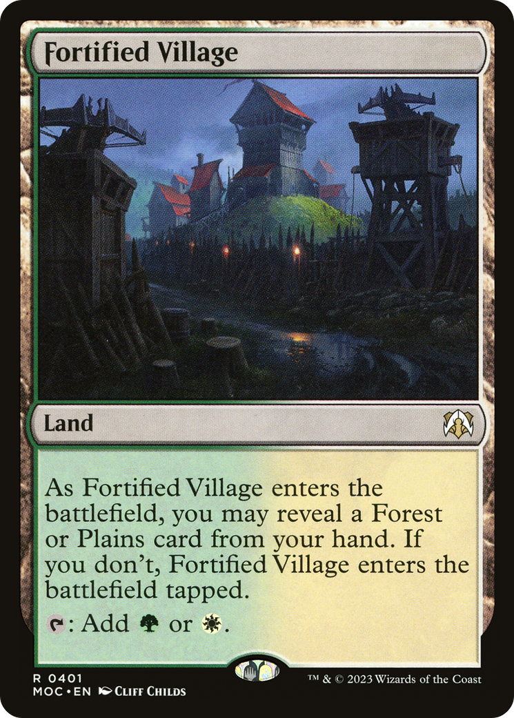 Fortified Village [March of the Machine Commander] | Silver Goblin