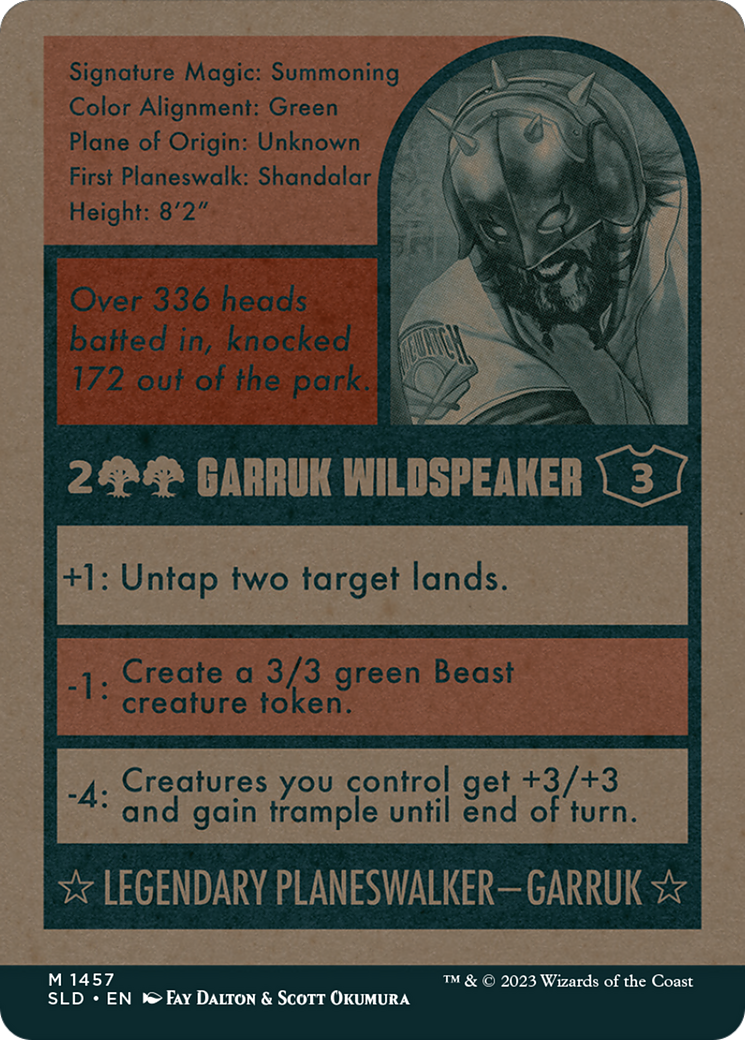Garruk Wildspeaker // Garruk Wildspeaker (1457) Foil - Secret Lair Drop