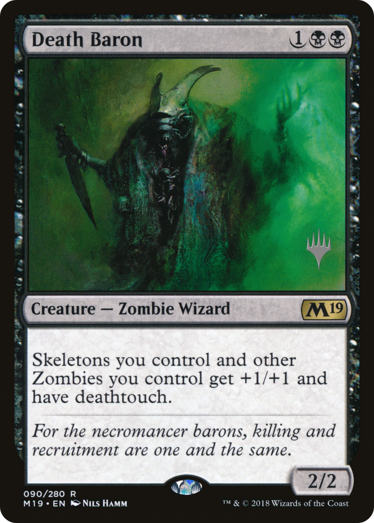 Death Baron (Promo Pack) [Core Set 2019 Promos] Foil