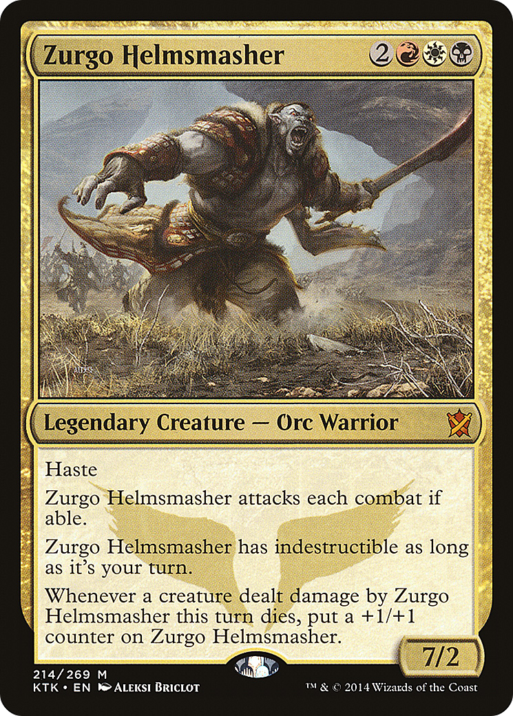 Zurgo Helmsmasher [Khans of Tarkir] Foil