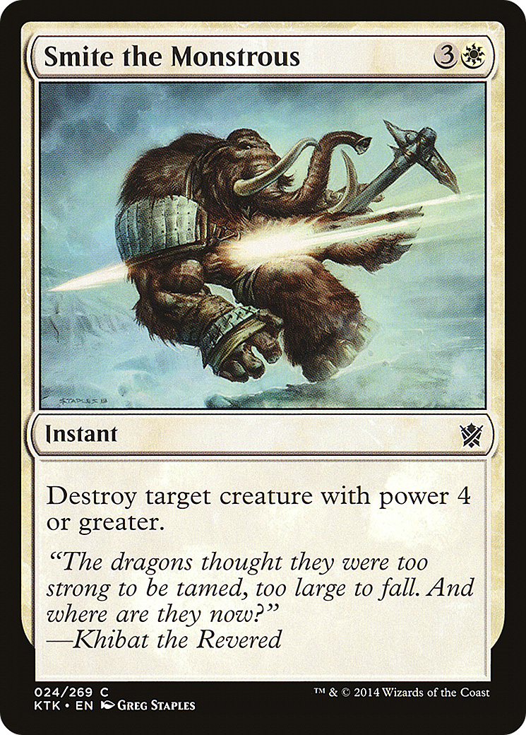 Smite the Monstrous (024) Foil - Khans of Tarkir