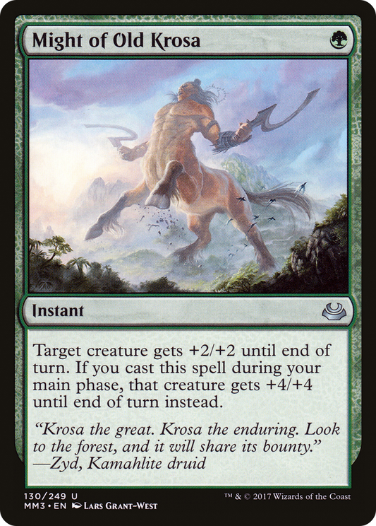 Might of Old Krosa [Modern Masters 2017] Foil