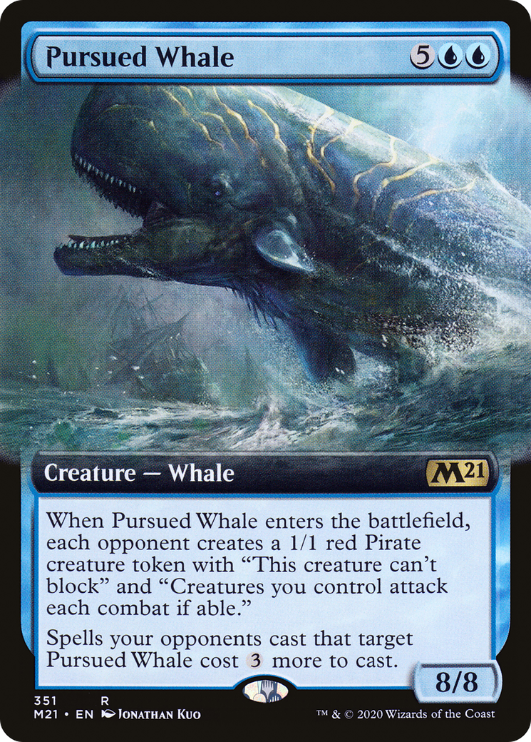 Pursued Whale (Extended Art) (351) Foil - Core Set 2021