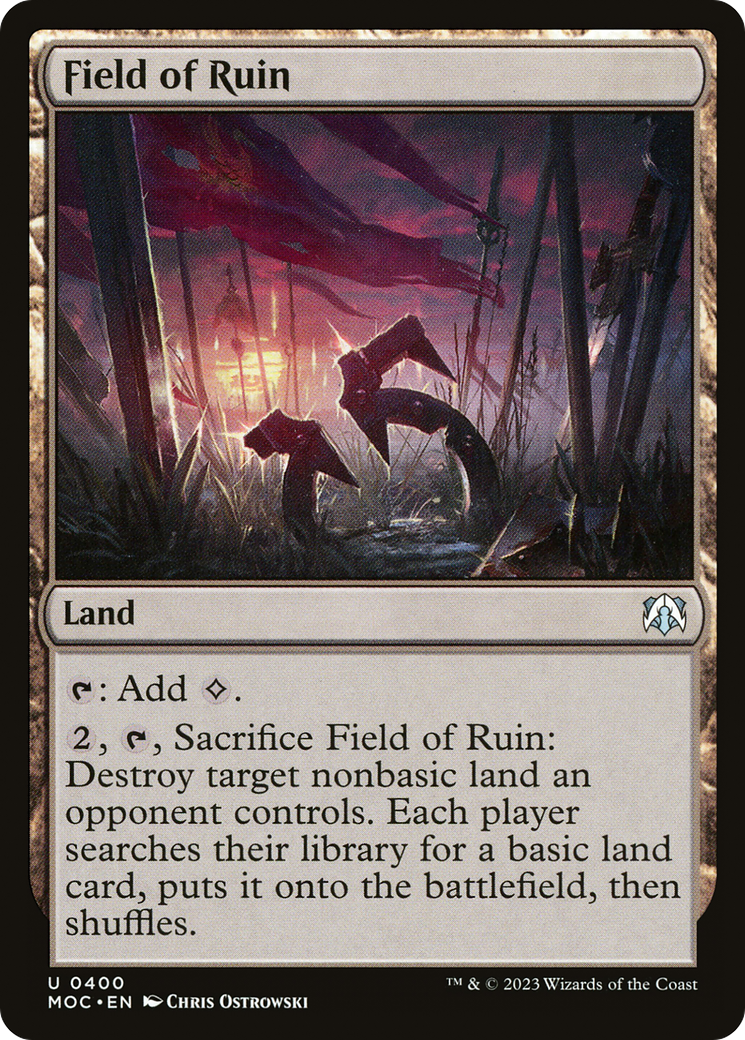 Field of Ruin [March of the Machine Commander] | Silver Goblin