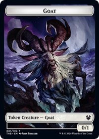 Goat // Human Soldier Double-Sided Token [Theros Beyond Death Tokens] | Silver Goblin