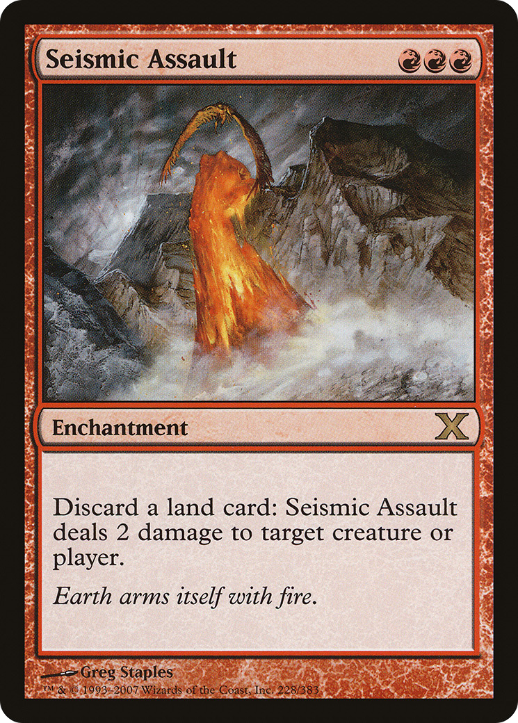Seismic Assault (228) Foil - Tenth Edition