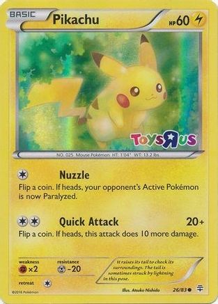 Pikachu - 26/83 (Toys R Us) (26) Holofoil - Miscellaneous Cards & Products