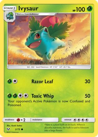 Ivysaur (2) Reverse Holofoil - Shining Legends