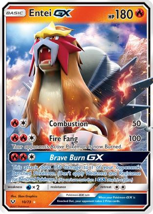 Entei GX (10) Holofoil - Shining Legends