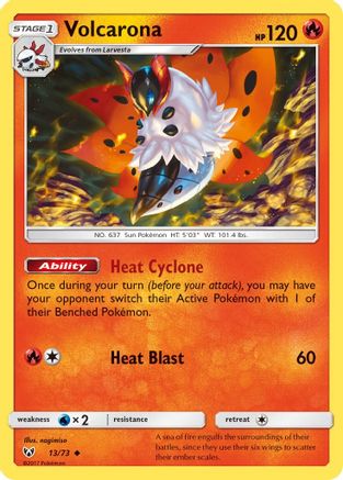 Volcarona (13/73) [Sun & Moon: Shining Legends] | Silver Goblin