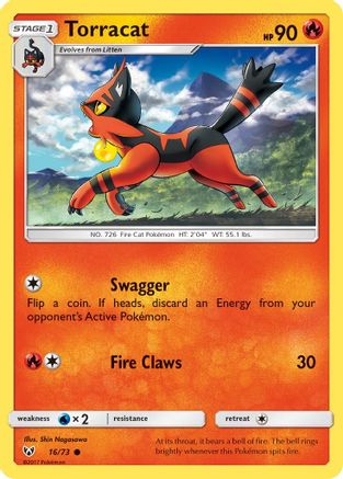 Torracat (16) Reverse Holofoil - Shining Legends